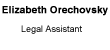 elizabeth orechovsky legal assistant